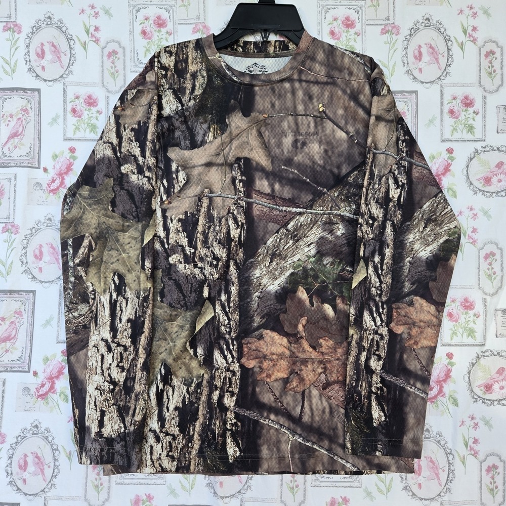 Tallwoods XL 18/20 Camouflage Long Sleeve Shirt Element‎ Wear Mossy Oak Hunting